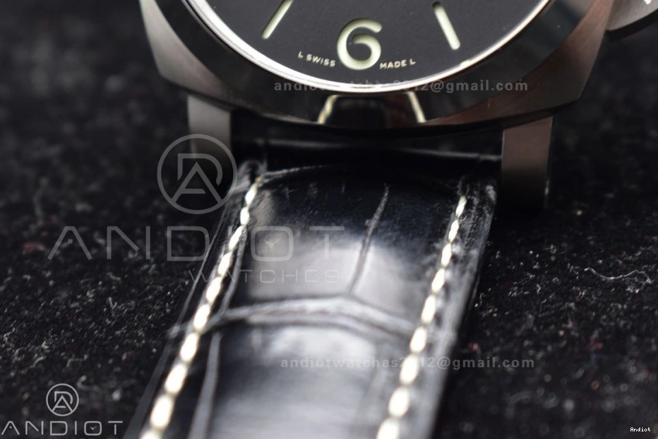 Best 1:1 on Black Dial P.9010 Edition PAM1312  Black VSF Leather Strap 1126